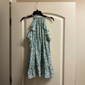 Floral Blue Kids Dress
